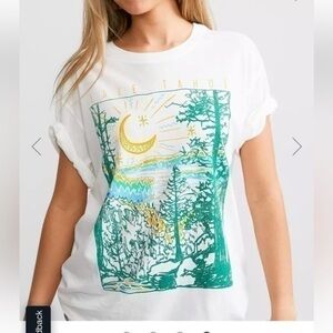 DAY Lake Tahoe Crew Neck Tee Shirt White Medium NWT